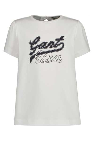 PÓLÓ GANT A-LINE USA SS TEE WHITE