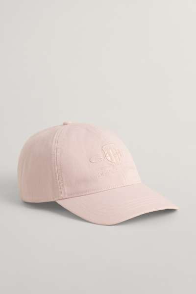 SAPKA GANT UNISEX. TONAL SHIELD CAP FADED PINK