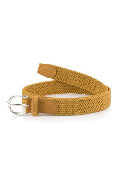 ÖV GANT ELASTIC BRAID BELT CINNAMON BROWN