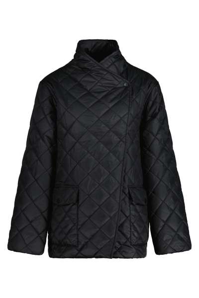 DZEKI GANT QUILTED JACKET EBONY BLACK