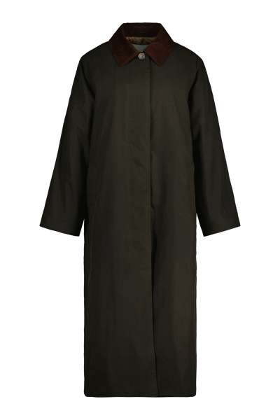 KABÁT GANT WAXED CAR COAT DARK CACTU