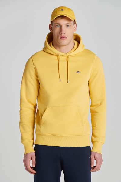ELEGÍTŐ FELSŐ GANT REG SHIELD HOODIE PARCHENT YELLOW