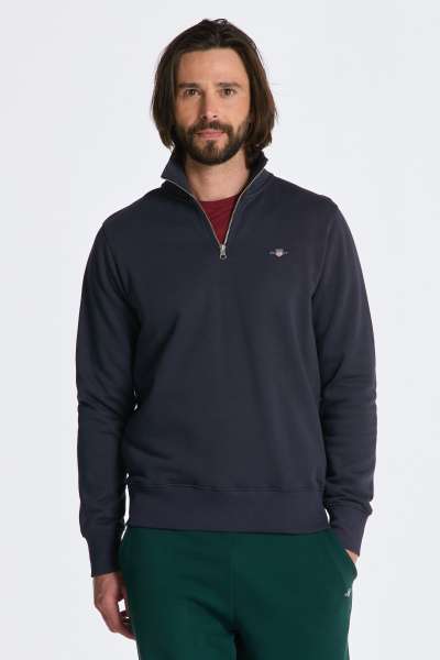 ELEGÍTŐ FELSŐ GANT REG SHIELD HALF ZIP SWEAT EVENING BLUE