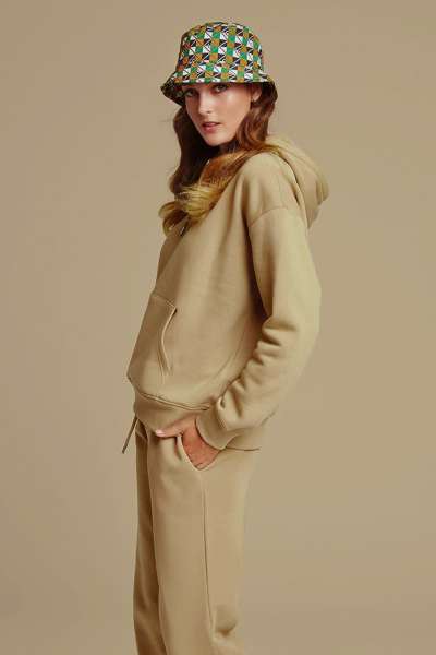 MELEGÍTŐ FELŐ GANT REL HIELD HOODIE DARK KHAKI