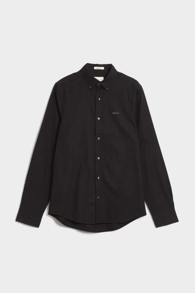 ING GANT SLI PINPOINT OXFORD SHIRT BLACK