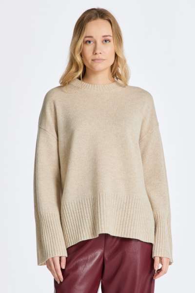 PULÓVER GANT D1. LOUNGE C-NECK WEATER OFT OAT