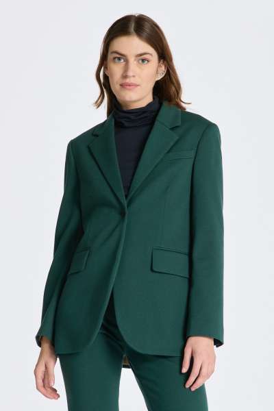 ZAKÓ GANT REG JERSEY BLAZER TARTAN GREEN