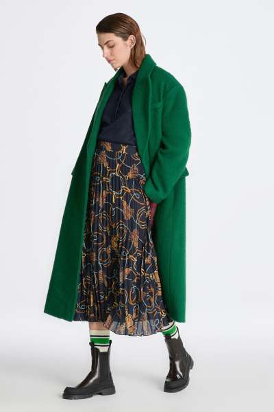 SZOKNYA GANT ROPE PRINT SKIRT EVENING BLUE