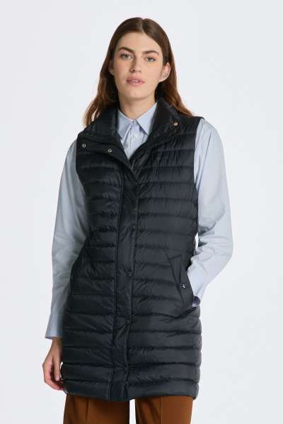 MELLÉNY GANT LIGHT DOWN LONG VEST BLACK