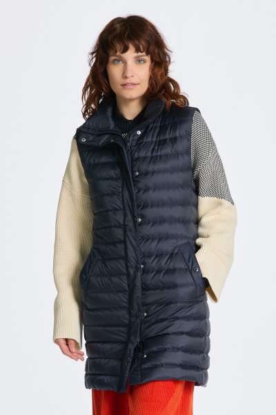 MELLÉNY GANT LIGHT DOWN LONG VEST EVENING BLUE