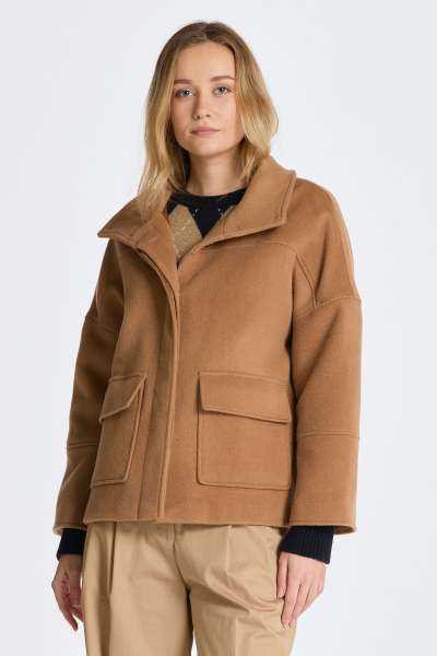 DZSEKI GANT CROPPED WOO JACKET WARM KHAKI