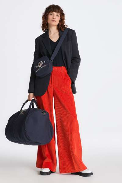 NADRÁG GANT HW WIDE LEG CORD PANTS PUMPKIN ORANGE