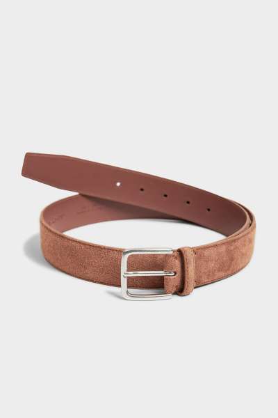 ÖV GANT CLASSIC SUEDE BELT WEATHERED BROWN