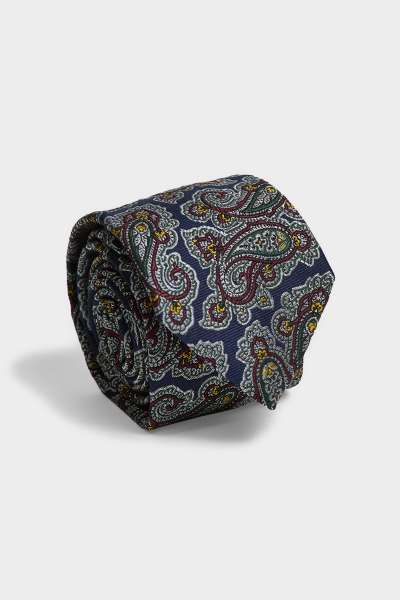 NYAKKENDŐ GANT SILK PAISLEY TIE DEEP BLUE