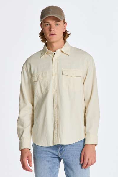 ING GANT RE UTIITY SHIRT CREAM