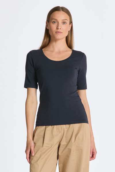 PÓLÓ GANT LIM COT/ELA  COOP NECK TOP EVENING BLUE