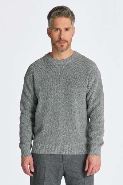 PUÓVER GANT TWISTED YARN C-NECK DARK GREY MEANGE