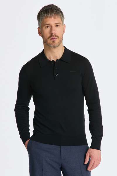 PULÓVER GANT FINE COTTON POLO BLACK
