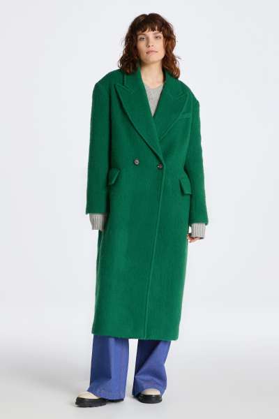 KABÁT GANT WOO BEND OVERCOAT FOREST GREEN