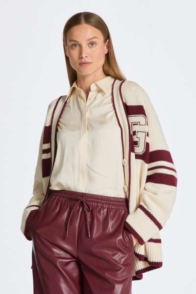 KARDIGÁN GANT VARITY V-NECK CARDIGAN LINEN