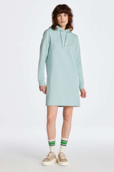 MELEGÍTŐ RUHA GANT REG TONAL SHIELD DRESS IBIZA BLUE