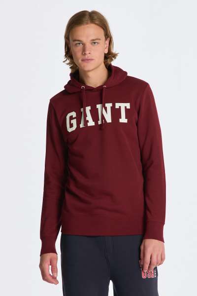 ELEGÍTŐ FELSŐ GANT D. SWEAT HOODIE PLUPED RED