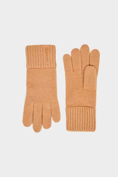 KESZTYŰ GANT WOOL KNIT GLOVES SUGAR BROWN