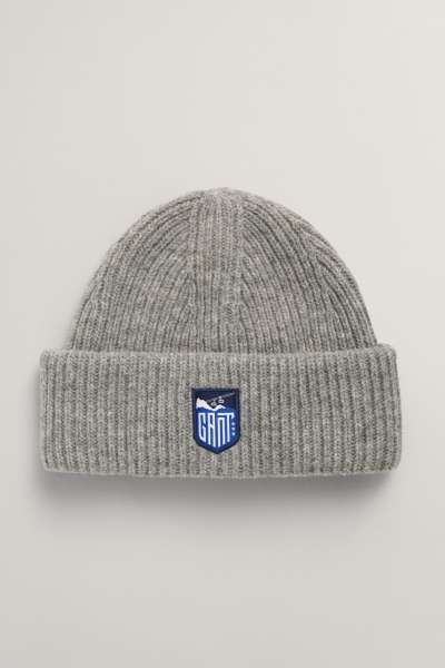 SAPKA 7-16 ÉVES GANT ALPINE BADGE BEANIE GREY MELANGE