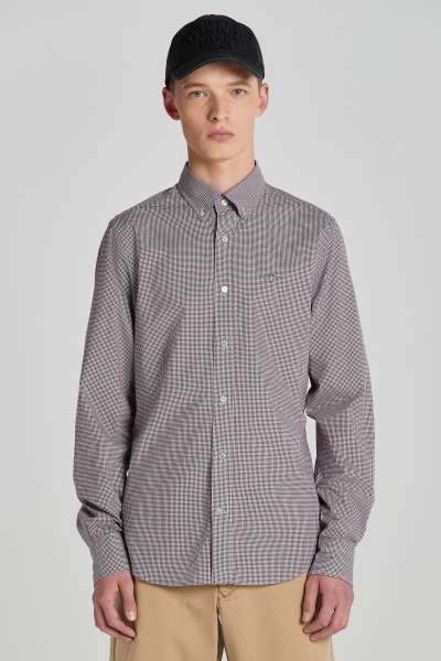 ING GANT LIM POPLIN MICRO CHECK HIRT PLUMPED RED