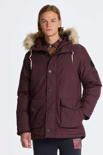 DZSEKI GANT CASSIC WINTER PARKA DARK MAHOGANY