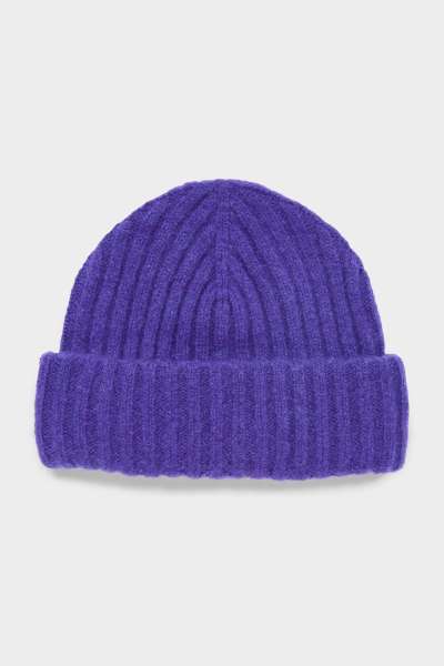 SAPKA GANT RIBBED BEANIE PANSY PURPLE