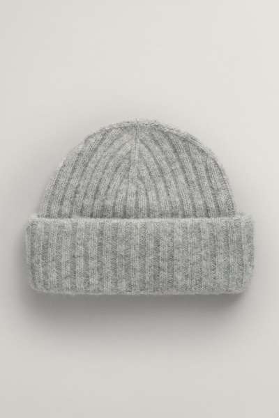 SAPKA GANT SOFT BEANIE LIGHT GREY MELANGE