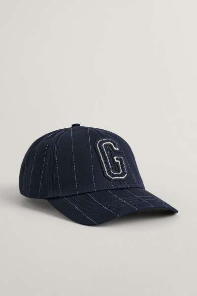 SAPKA GANT PINSTRIPED CAP NAVY