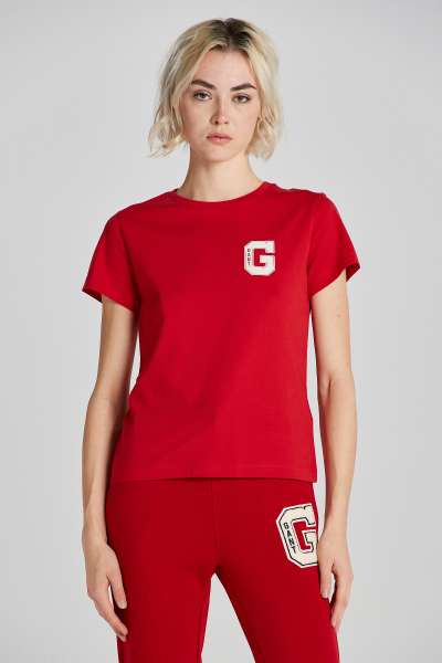 PÓÓ GANT REG G SS C-NECK T-SHIRT RUBY RED