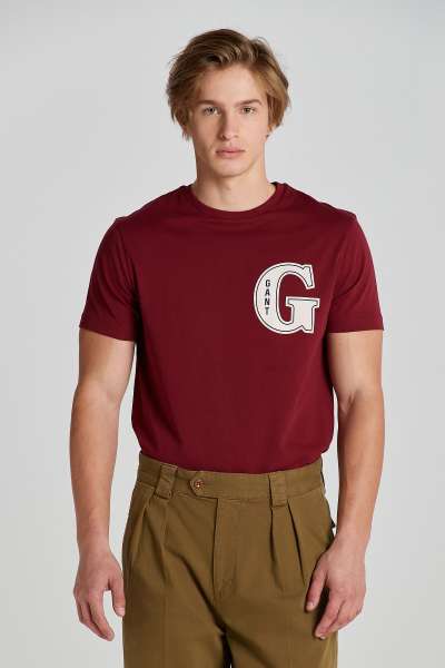 PÓÓ GANT G GRAPHIC T-SHIRT PUMPED RED