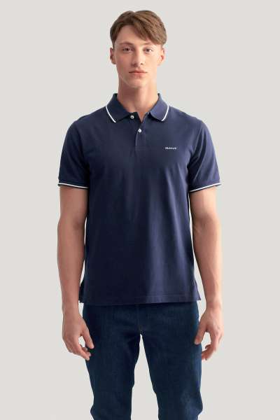 PÓÓ GANT TIPPING SS PIQUE RUGGER EVENING BUE