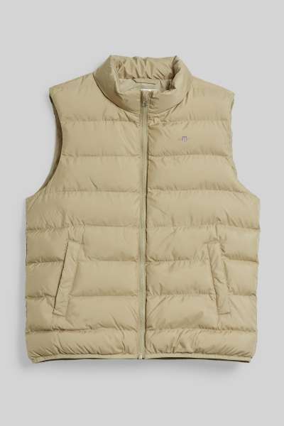 MELLÉNY GANT LIGHT PADDED SHIELD VEST BEIGE GREEN