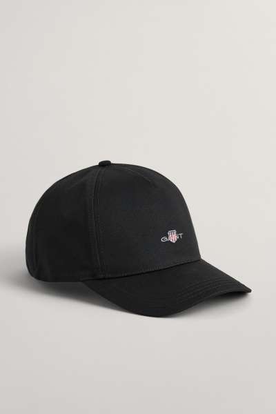 SAPKA 7-16 ÉVES GANT SHIELD COTTON TWILL CAP BLACK