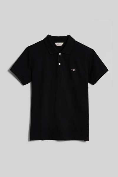 PÓLÓ GANT SHIELD SS PIQUE BLACK