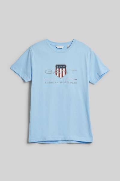 PÓLÓ GANT ARCHIVE SHIELD SS T-SHIRT SHADE BLUE