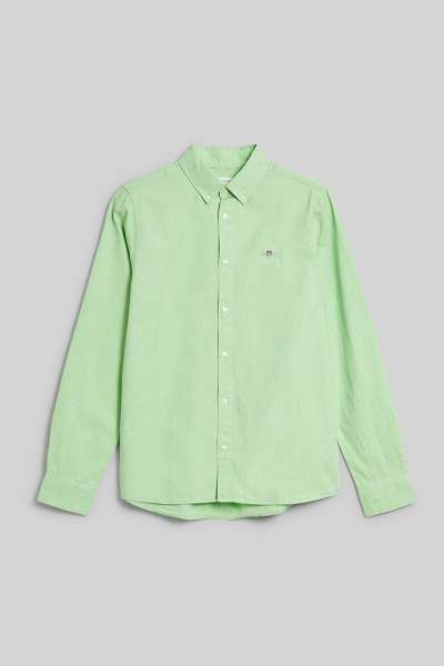 ING GANT SHIELD OXFORD BD SHIRT SLIME GREEN