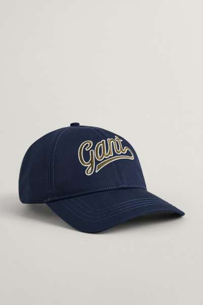 SAPKA 7-16 ÉVES GANT SCRIPT LOGO CAP EVENING BLUE