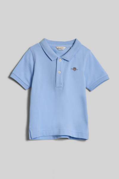 PÓLÓ GANT SHIELD PIQUE SS RUGGER SHADE BLUE