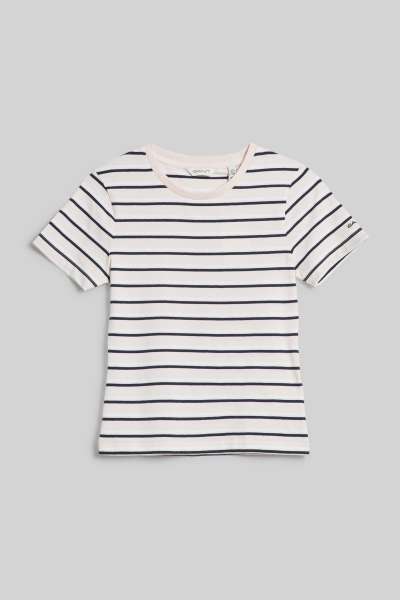 PÓLÓ GANT STRIPED T-SHIRT CRYSTAL PINK