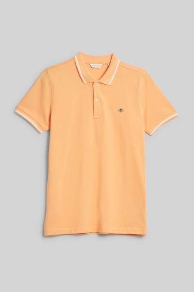 PÓLÓ GANT TP SHIELD SS PIQUE CORAL APRICOT