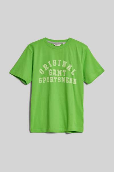 PÓLÓ GANT ORIGINAL SPORTSWEAR T-SHIRT SLIME GREEN