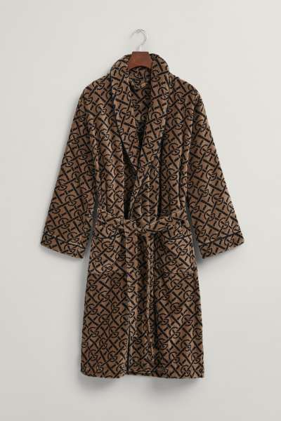 FÜRDŐKÖPENY GANT G-PATTERN ROBE COLD BEIGE