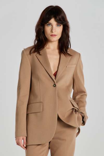 ZAKÓ GANT REG JERSEY BLAZER DARK KHAKI