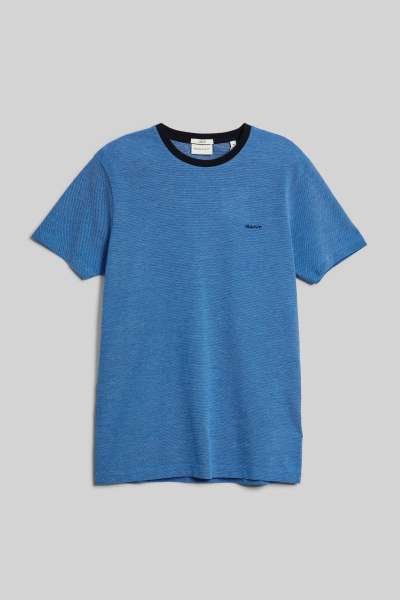 PÓLÓ GANT 4-COL OXFORD SLI SS T-SHIRT DAY BLUE