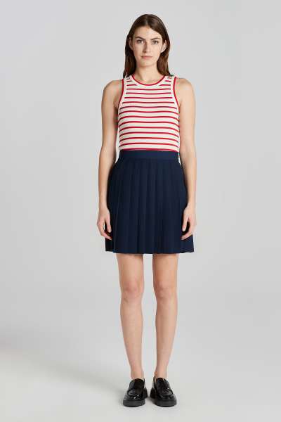 SZOKNYA GANT PLEATED SKIRT CLASSIC BLUE